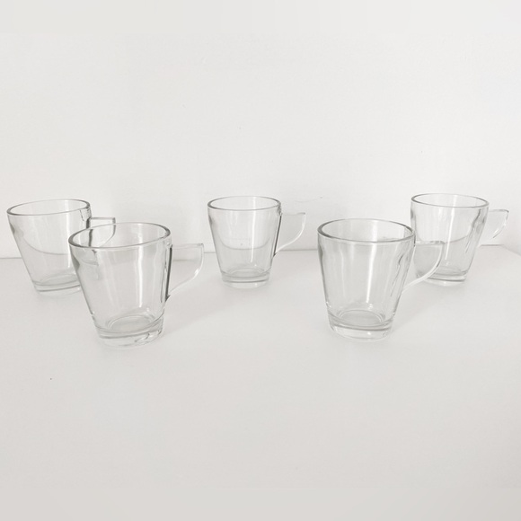 1970’s MCM Glass Espresso Cups, Set of 5 - Picture 3 of 7